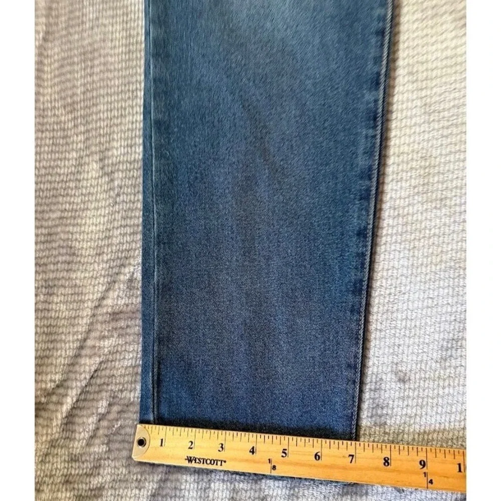 True Religion Rocco Relaxed Skinny Jeans Mens 40X31 Blue Medium Wash Flap Denim.
